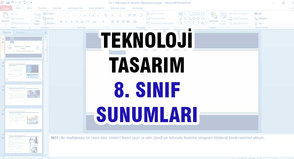 teknoloji tasarım 8. sınıf sunumları